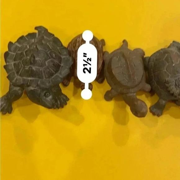 Five Miniature Turtles Collection Some Wooden Some Stone All Very Cute 🐢🐢 - Picture 14 of 16